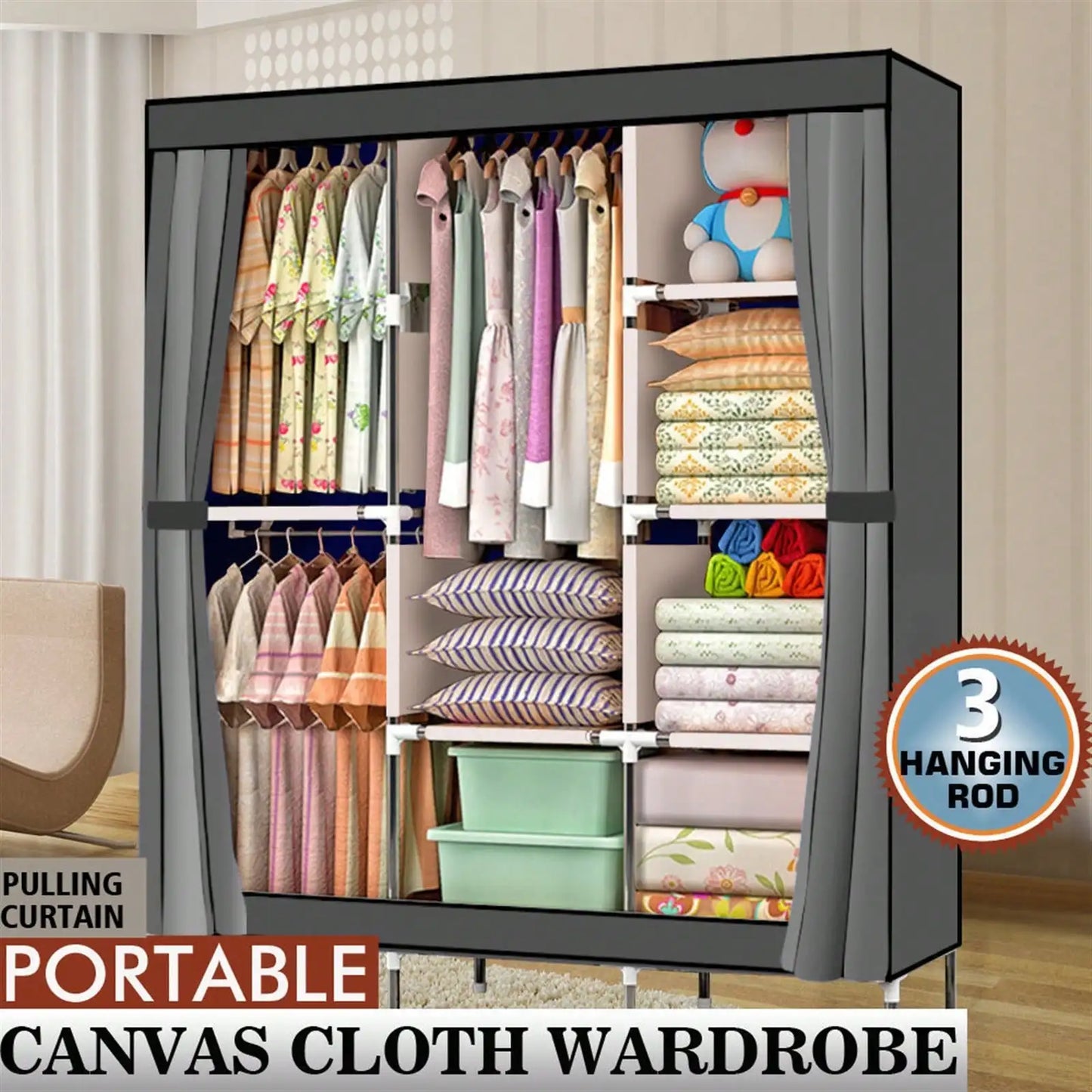 Wardrobe Organizer Portable Wardrobe
