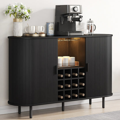 Wine Bar Cabinet w/ LED Light