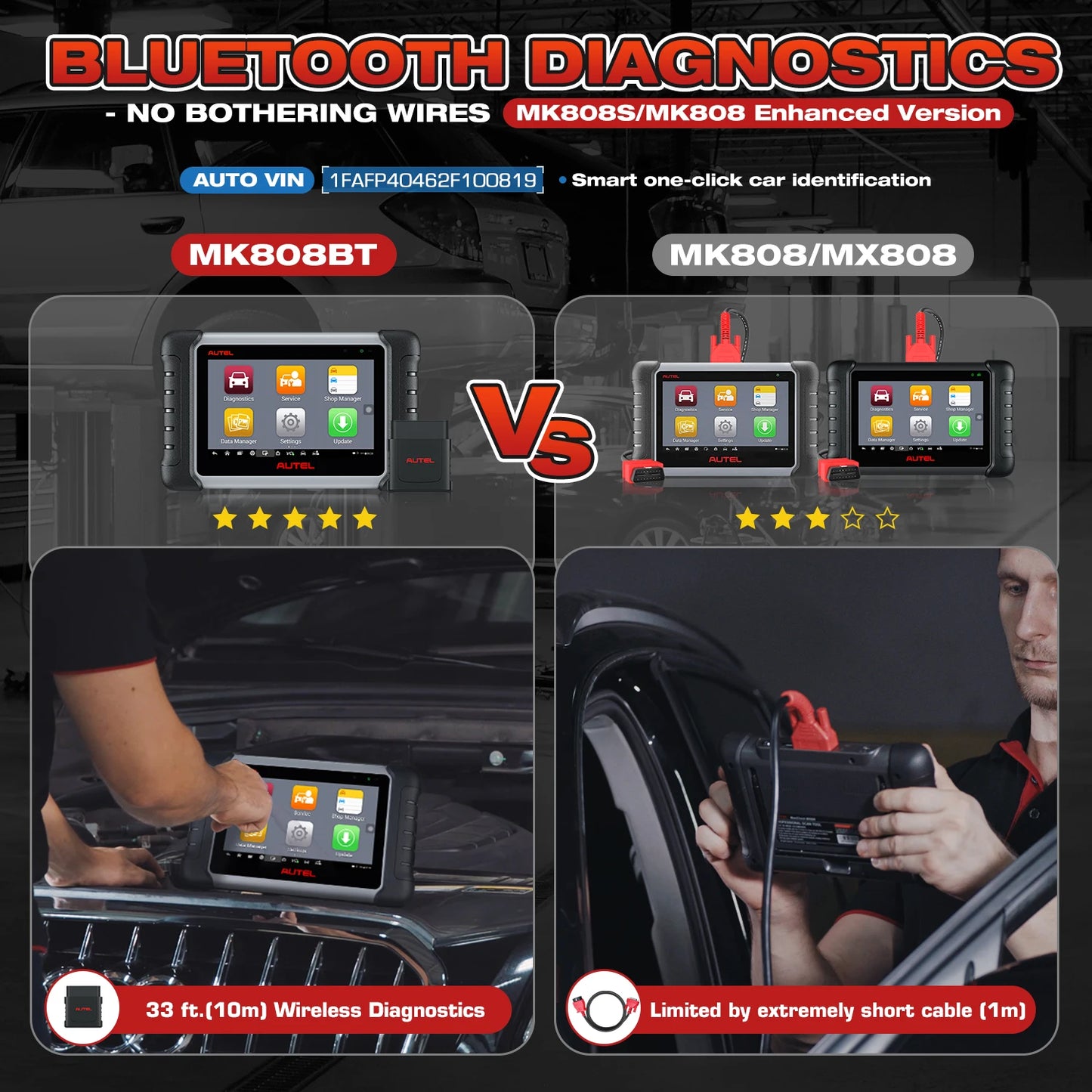 Autel MaxiCOM MK808BT Pro OBD2 Scanner