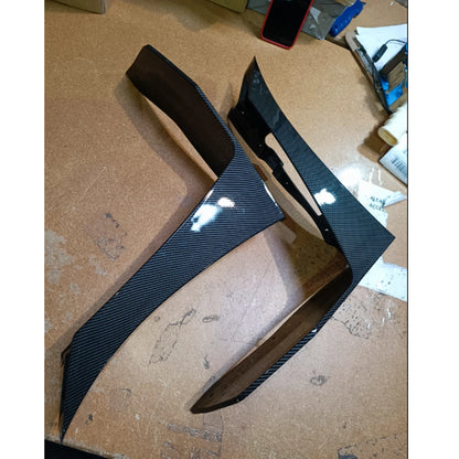 Black Front Bumper Splitters For Ford Mustang 2015-2022