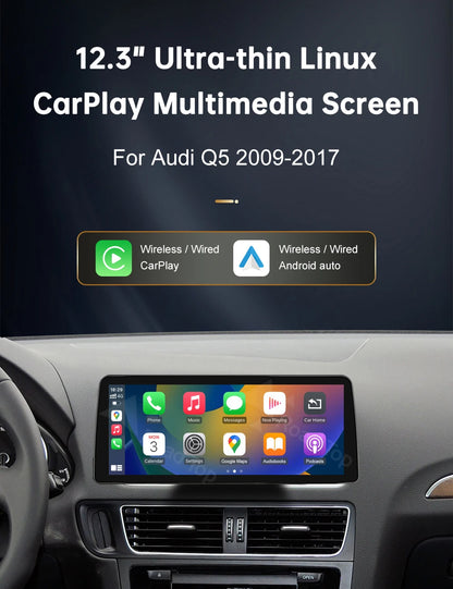 12.3' Wireless CarPlay For Audi A4 2009-20012