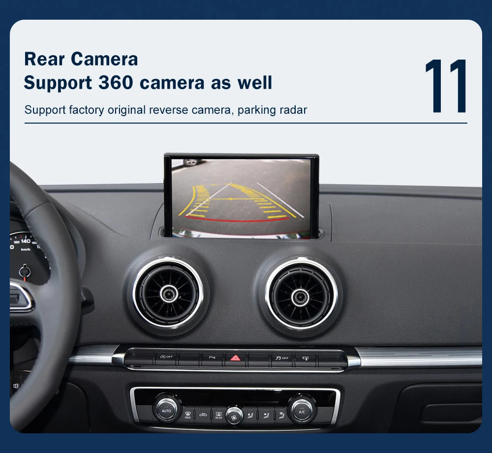 8” Wireless CarPlay Android Auto Interface for Audi A3 2013-2018