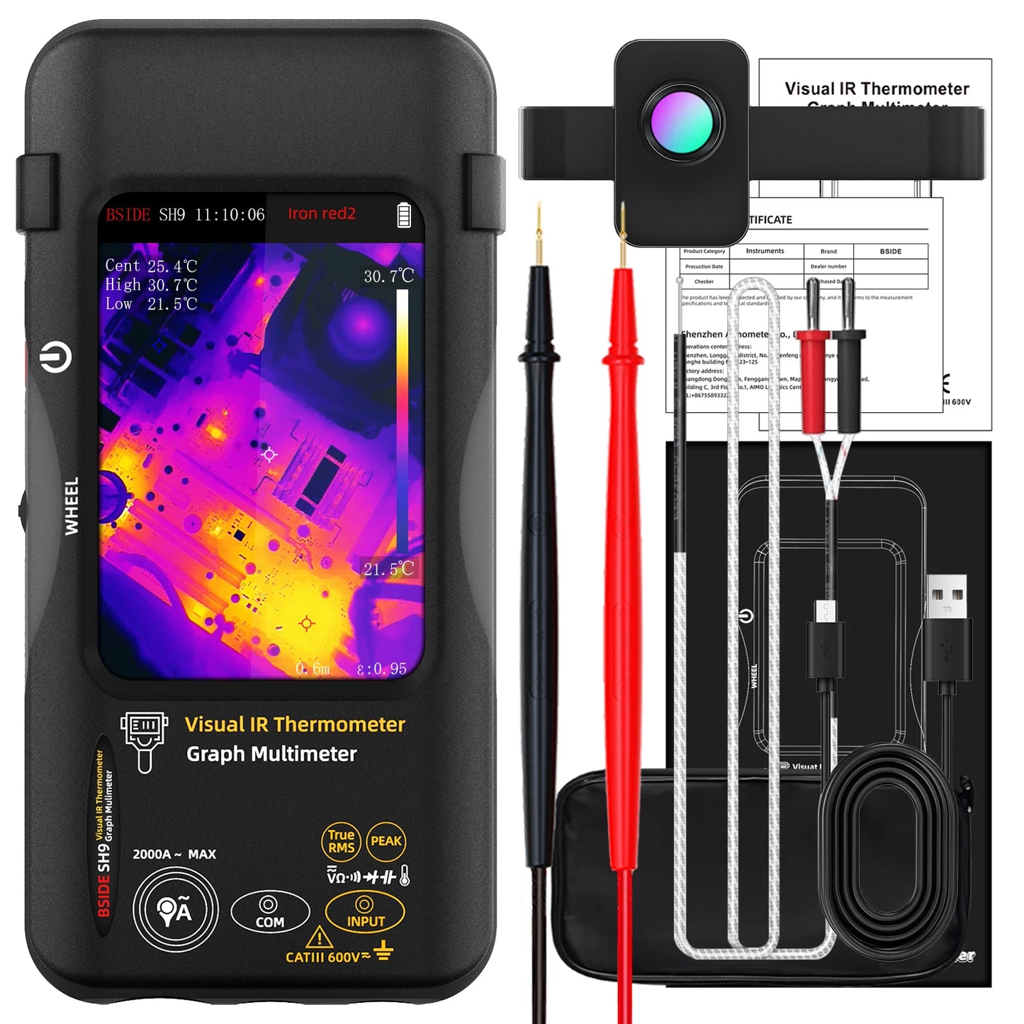 Industrial Thermal Camera 3.98Inch PCB Thermal Imager