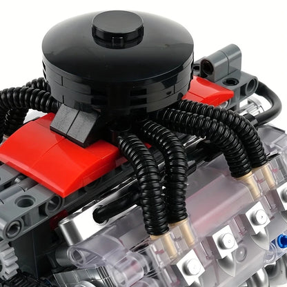 487PCS LSX454 V8 Engine Model W/ Simulated Gearbox Assembly