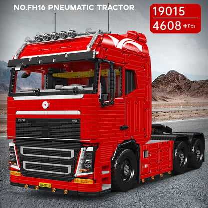Mould King 19015 Remote Control FH16 Pneumatic Tractor Model Assembly