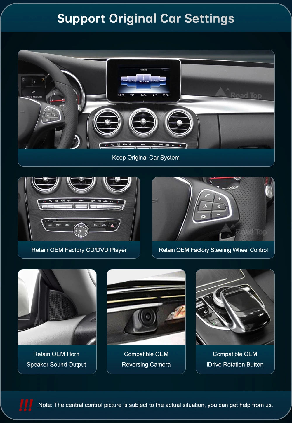 12.3 inch Ultra-thin Screen for Mercedes-Benz 2015-2018