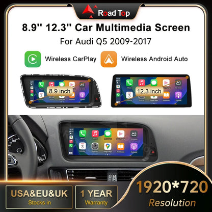12.3' Wireless CarPlay For Audi A4 2009-20012