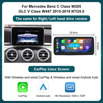 12.3 inch Ultra-thin Screen for Mercedes-Benz 2015-2018