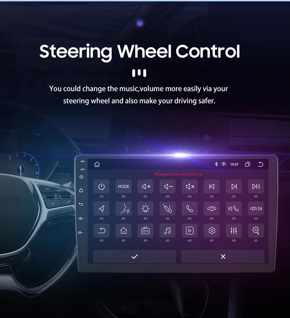 CarPlay Android Auto radio For Audi TT MK2 8J 2006-2014