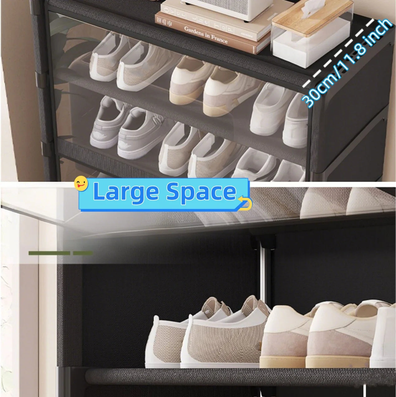 Large Dustproof Shoe Rack