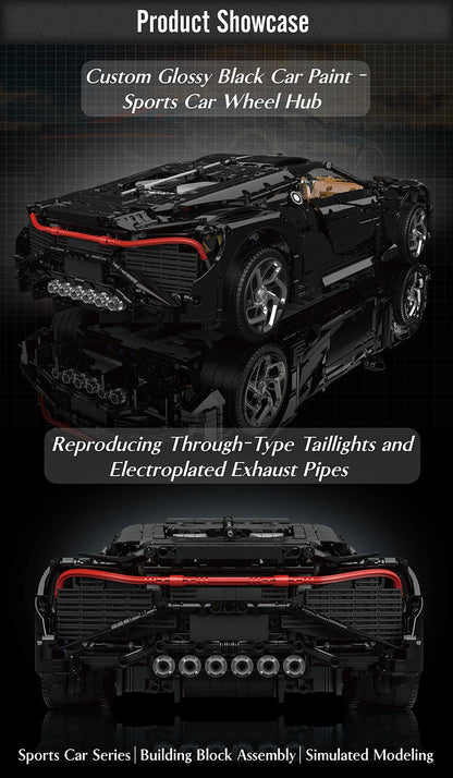 MOULD KING 13163 Bugatti Building Block Assembly