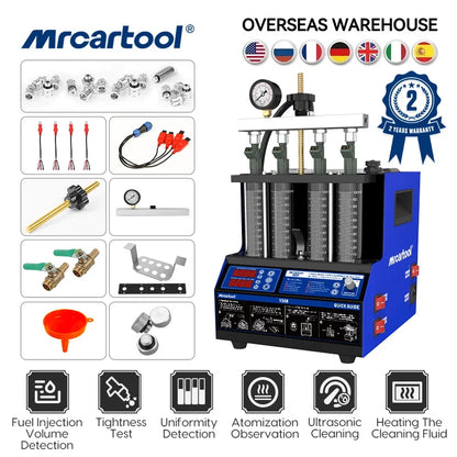 MR CARTOOL V308 Car Fuel Injector Cleaner and Tester