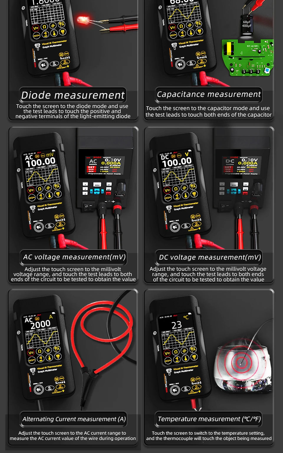Industrial Thermal Camera 3.98Inch PCB Thermal Imager