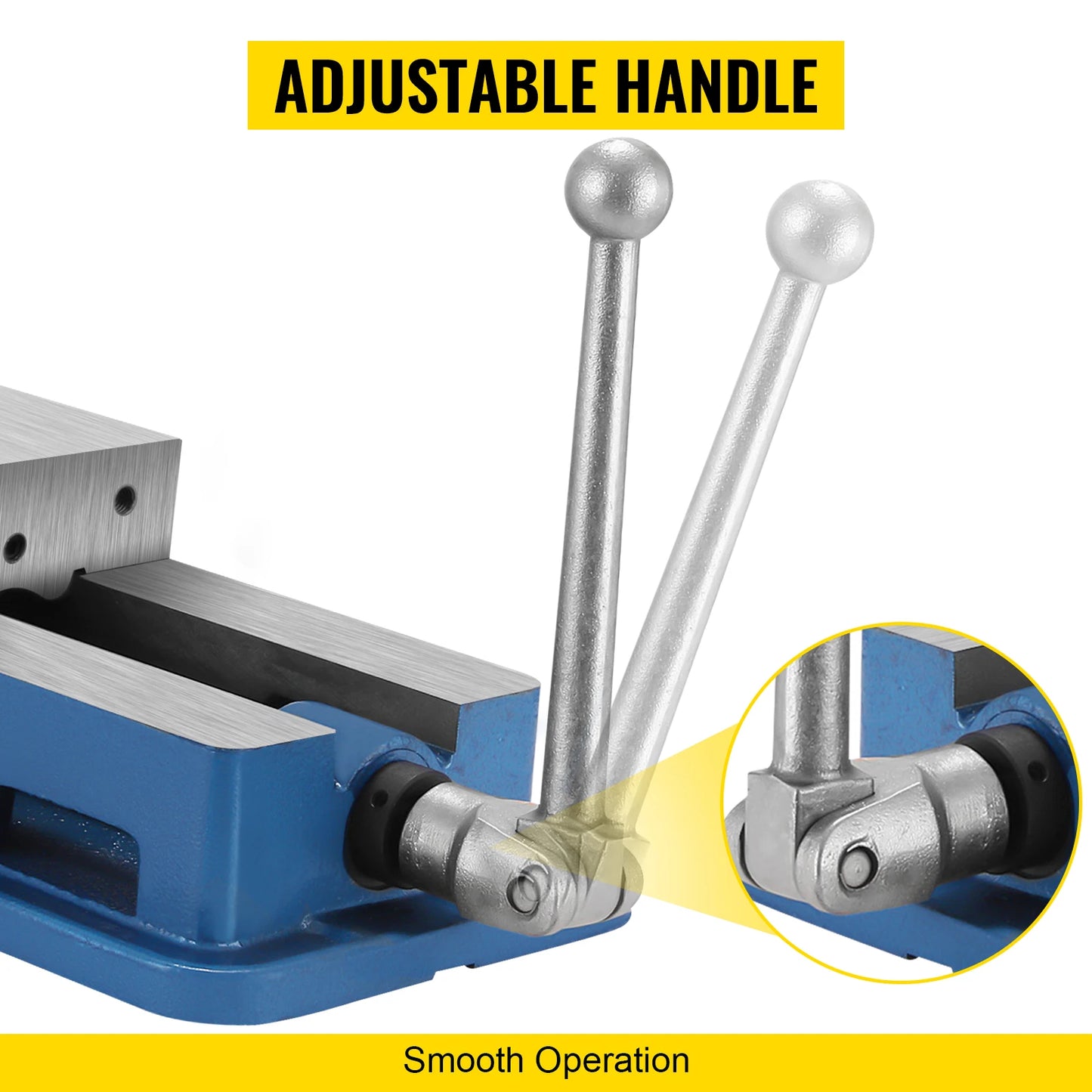 6 inch Lock Vise for Precision, Milling Vice with 6 Inch Jaw for Drill Press