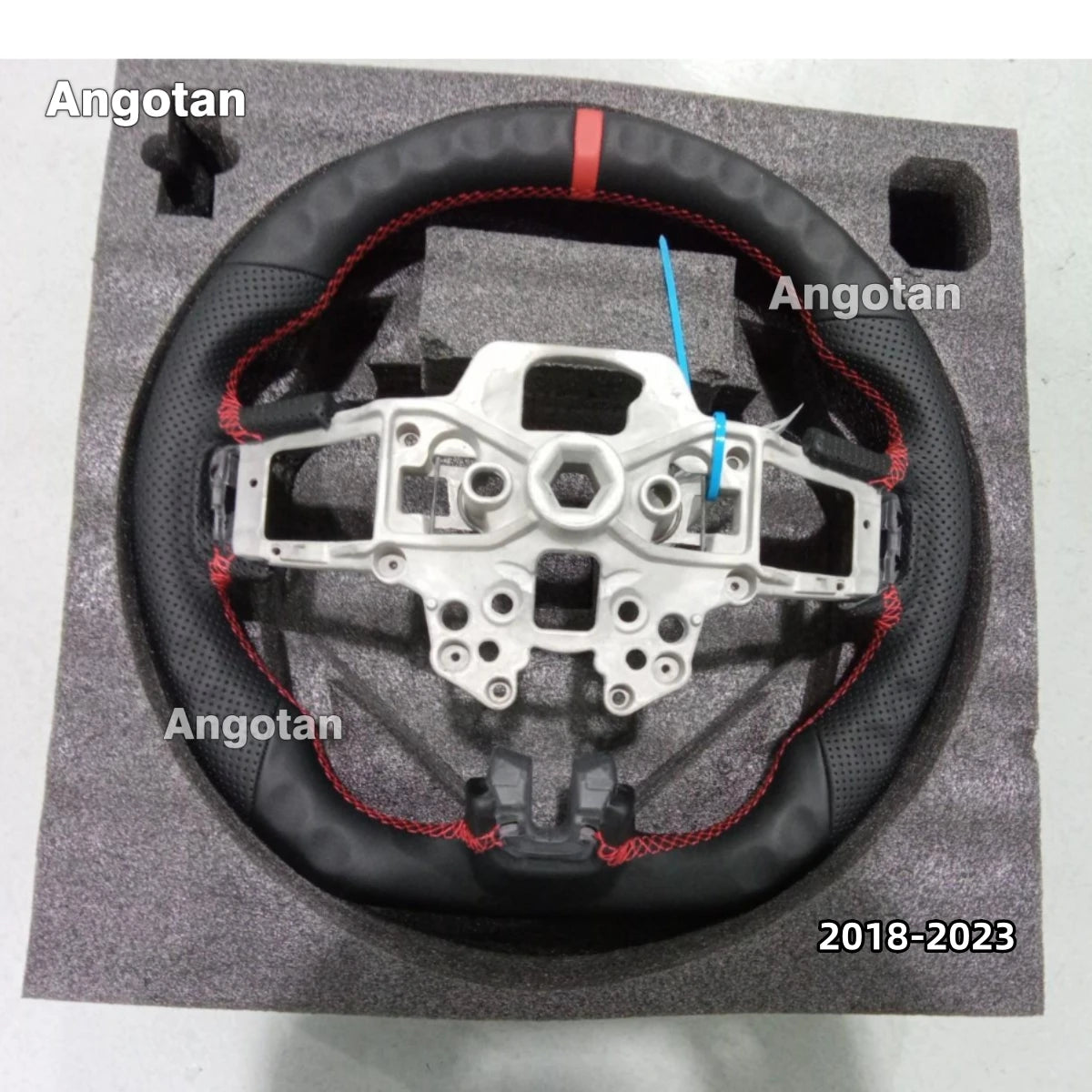 LED Carbon Fiber Steering Wheel for Ford Mustang 2015-2023
