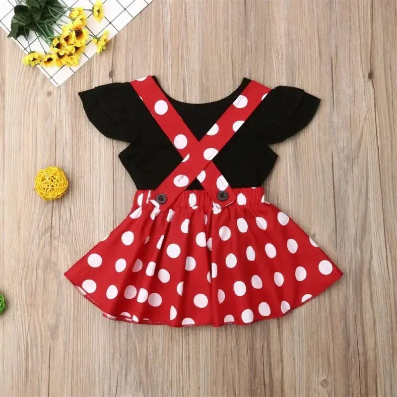 2Pc Polka Dot Dress 12M-3T