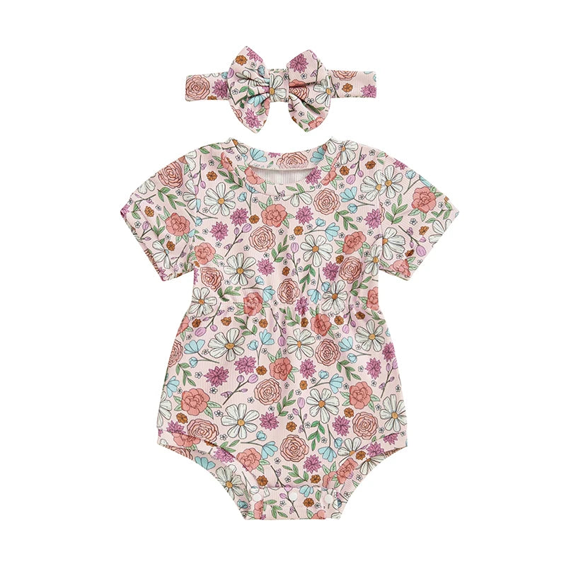 1Pc Fruit/Flower Onesie 3m-18m