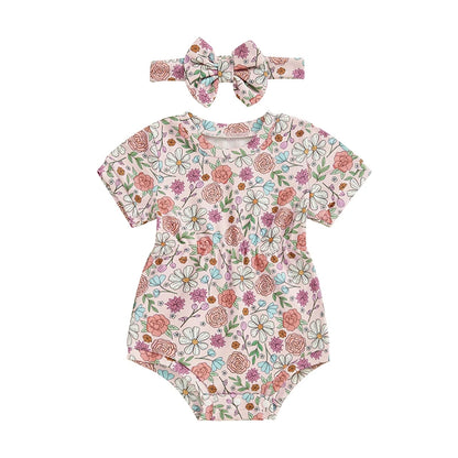 1Pc Fruit/Flower Onesie 3m-18m