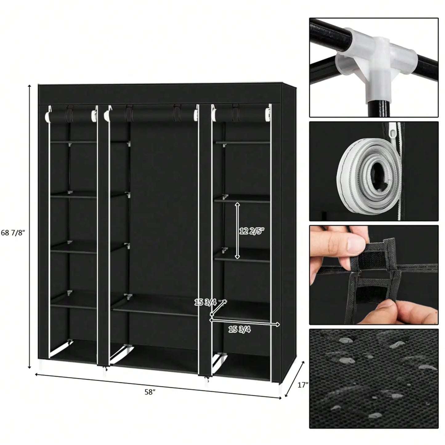 Wardrobe Organizer Portable Wardrobe