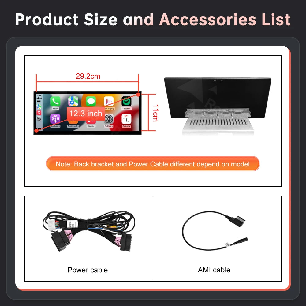 12.3'' Linux Multimedia Display For Audi A6 A7 2011-2018