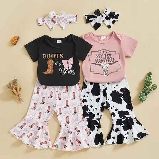 Boots & Bows Outfit Set 3-18m