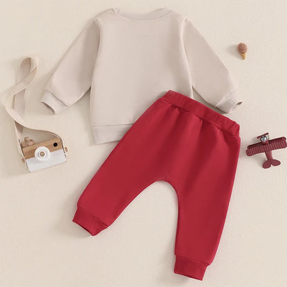 2Pc Embroidered Tractor Cozy Set 3M-3T