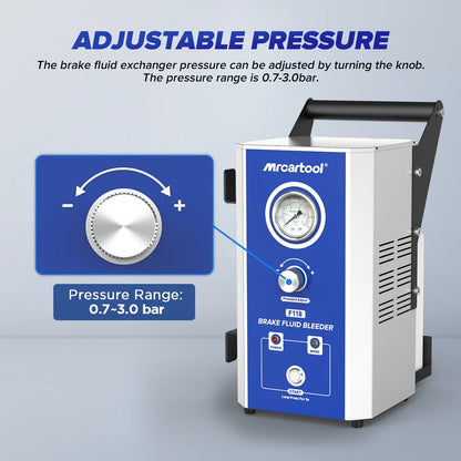 MR CARTOOL F118 Car Brake Oil Filling Changer Extractor DC 12V Dual Pressure Mode Brake Bleeder Fluid Pump Kit Oil Changer Kit