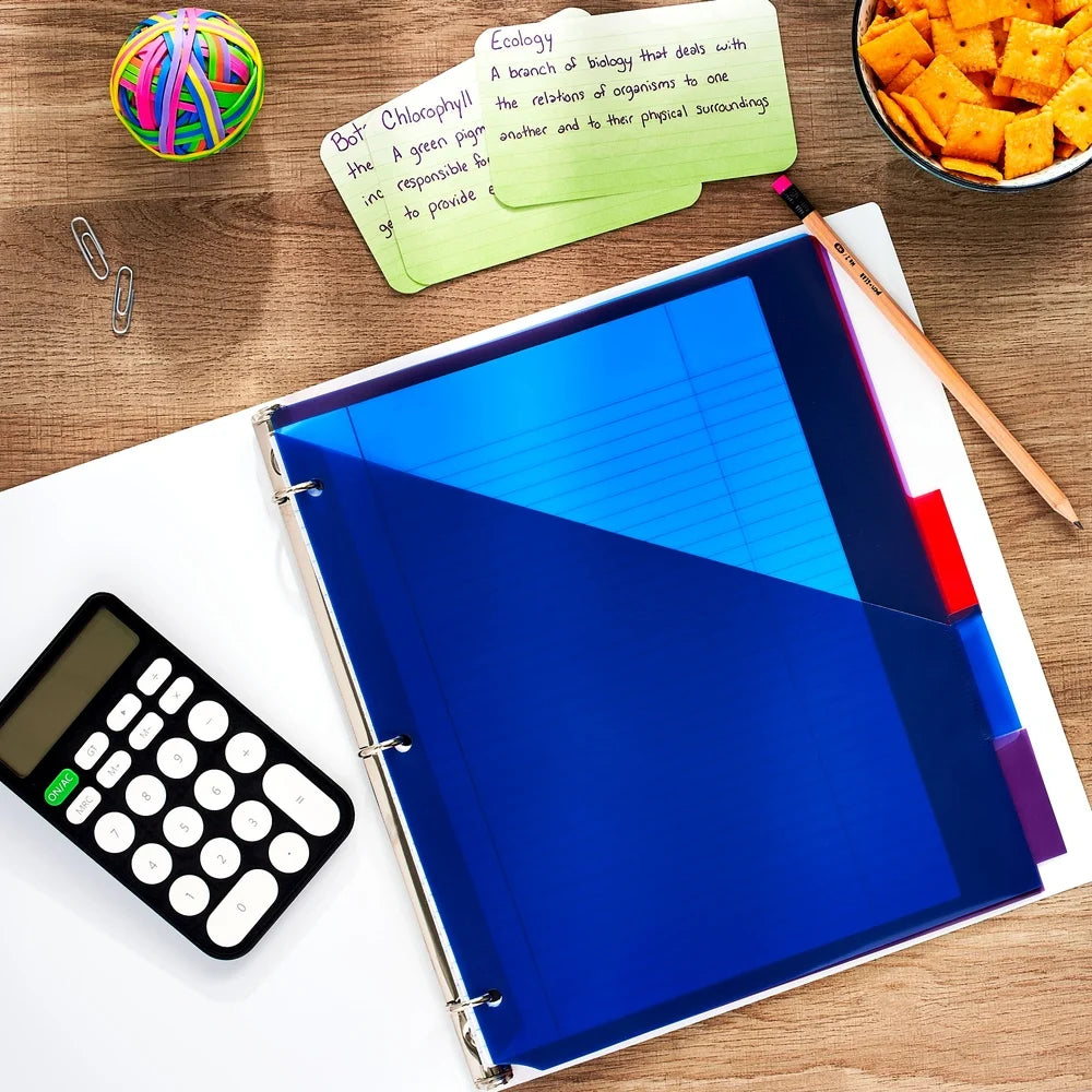 6 Pack 3 Ring Binder 11 x 11.75 In