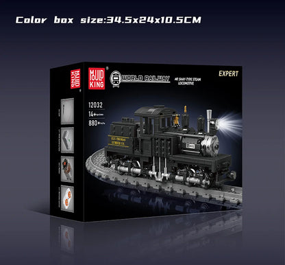 Mould King 12032 Steam Locomotive Building Block Assembly