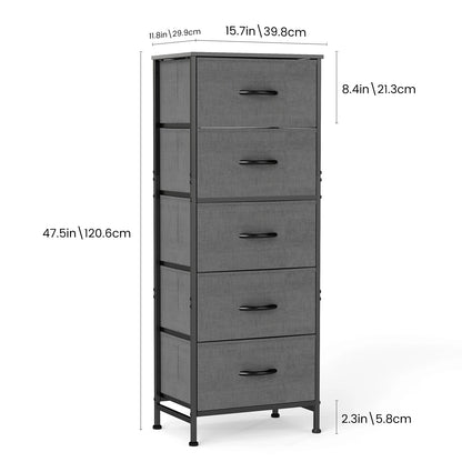 Tall Lightweight Fabric Dresser