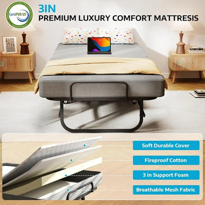 Folding Bed with Mattress