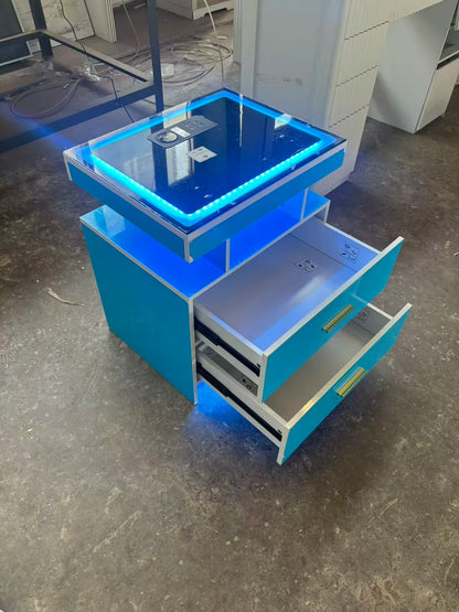 Motion LED Nightstand with Wireless Charging Station