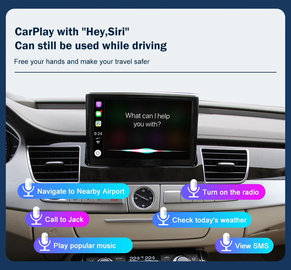 Wireless CarPlay Android Auto Interface for Audi A8 2012-2018,