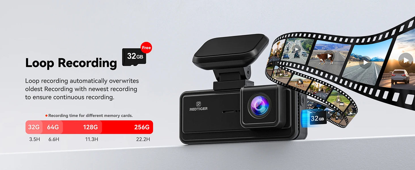REDTIGER Dash Cam HD 4K