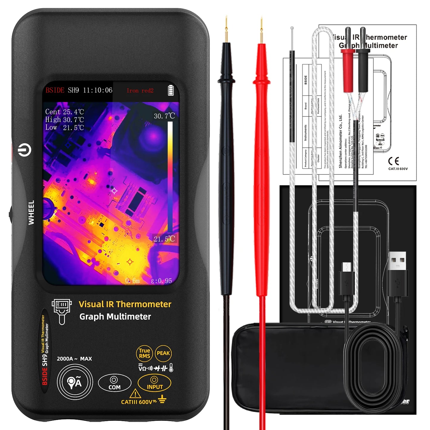 Industrial Thermal Camera 3.98Inch PCB Thermal Imager