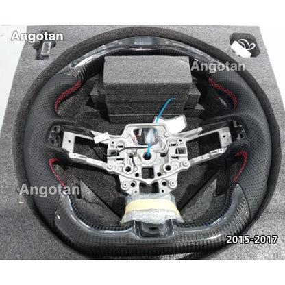 LED Carbon Fiber Steering Wheel for Ford Mustang 2015-2023