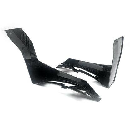 Black Front Bumper Splitters For Ford Mustang 2015-2022