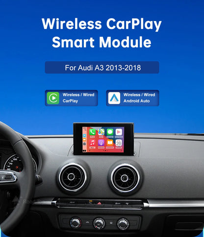 Carplay Wireless Android Auto interface For Audi A3 S3 2013-2018