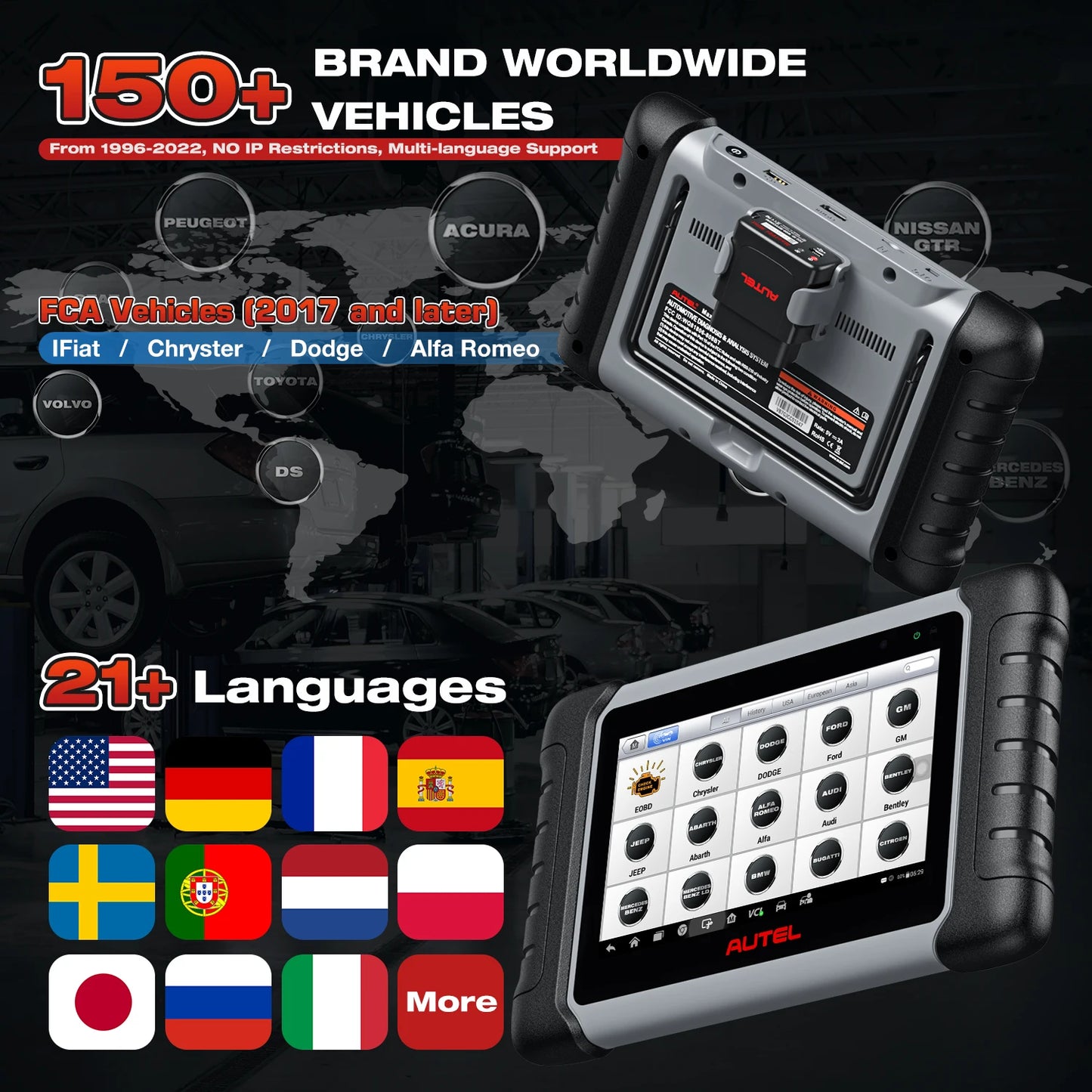 Autel MaxiCOM MK808BT Pro OBD2 Scanner