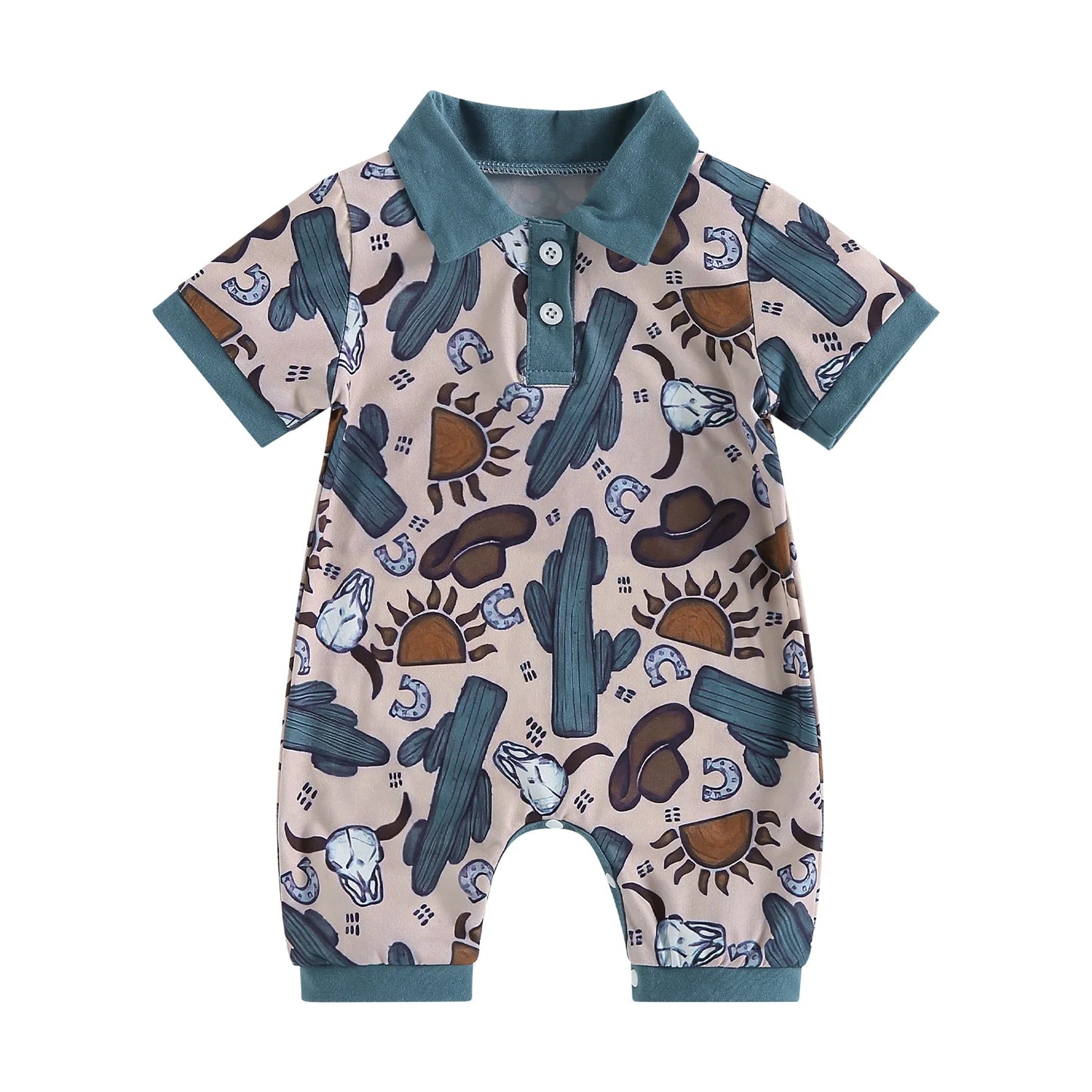 1Pc Wild Western Onesie 3-18M