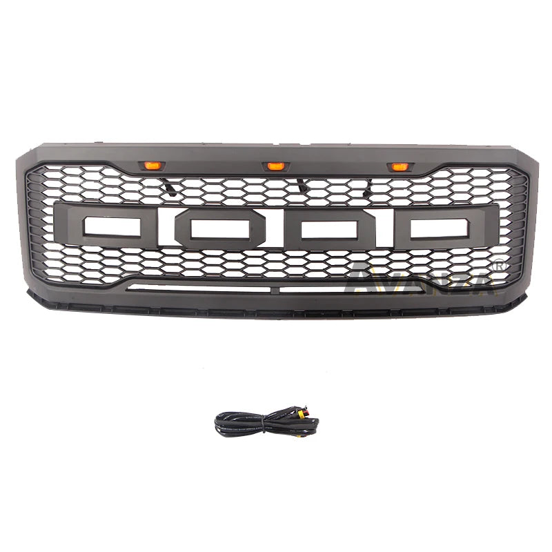 Front Grill With Led Lights Bumper Grille For Ford Expedition 2007-2014