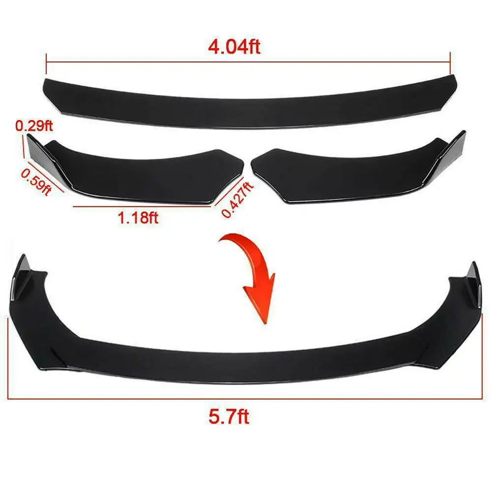 Universal Front Bumper Splitter Lip