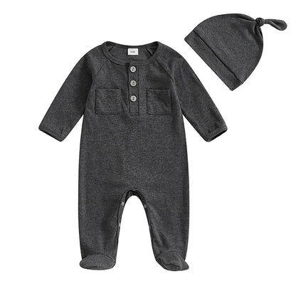 2Pc Double Pocket Onesie N-9M