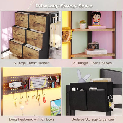 Loft Bed with Desk