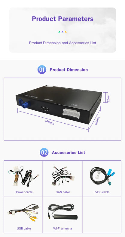 Wireless CarPlay Android Auto for Lexus 2014-2019