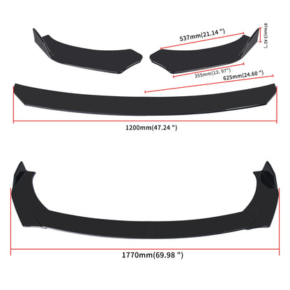 Universal Front Bumper Splitter Lip