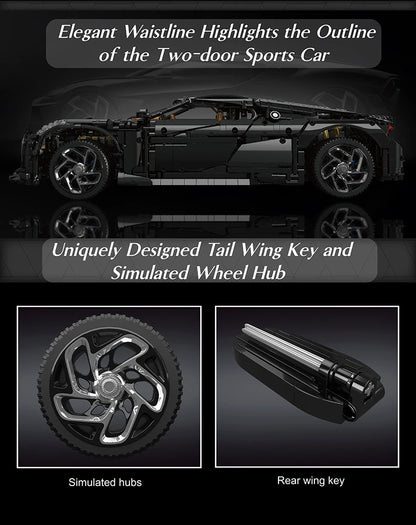 MOULD KING 13163 Bugatti Building Block Assembly