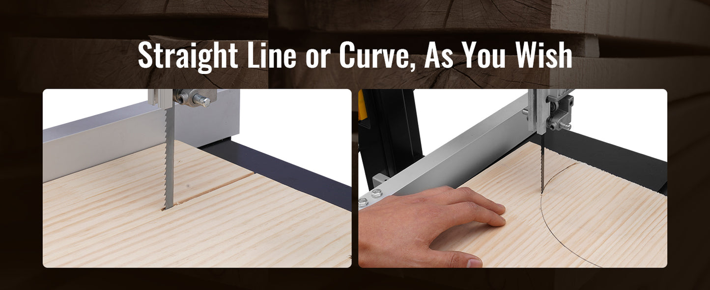 10/14Inch Band Saw 2-Speed Continuously Viable Benchtop Bandsaw