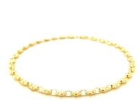 14K Puffed Mariner Anklet 4.7mm