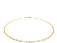 14k Gold Curb Anklet 2.5mm